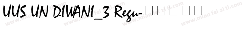 UUS UN DIWANI_3 Regu字体转换